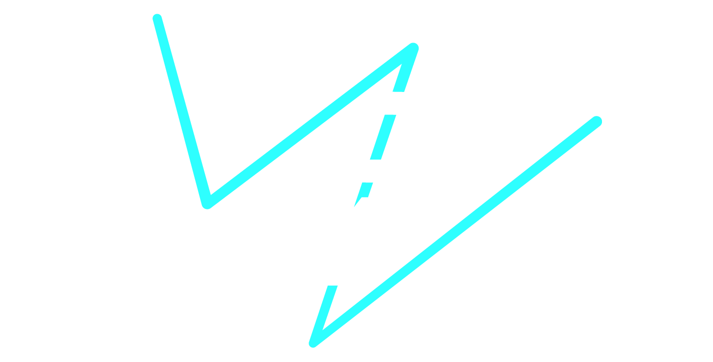 Bold white "WRONG GYM" text logo overlaid with two dynamic, bright aqua blue diagonal lightning-like lines, creating a striking and energetic visual identity.